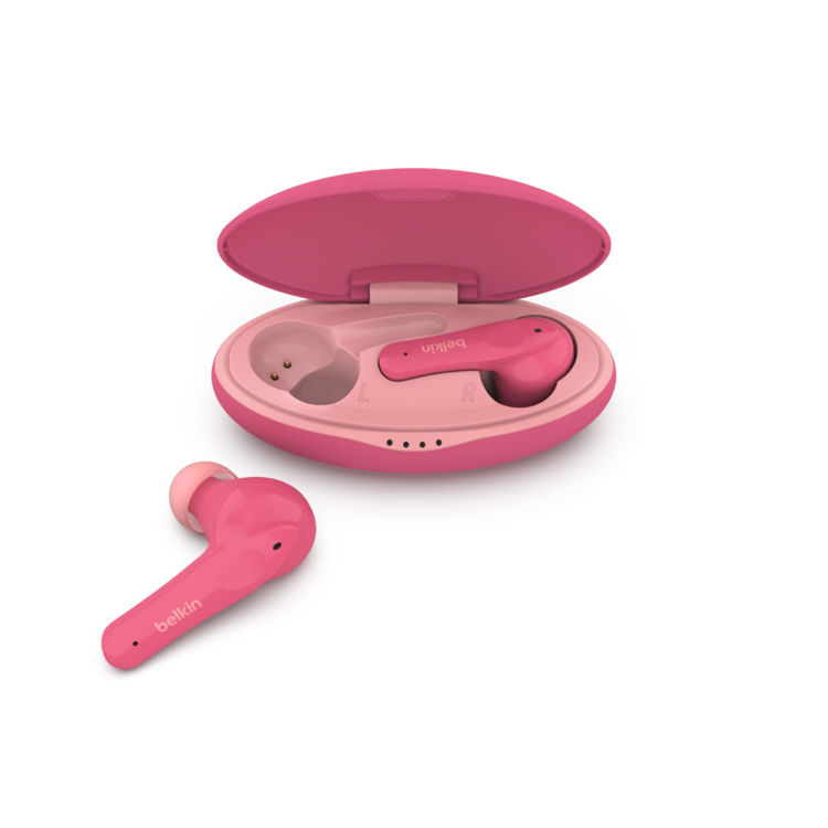 صورة Belkin SoundForm Nano Wireless Earbuds For Kids (Pink)