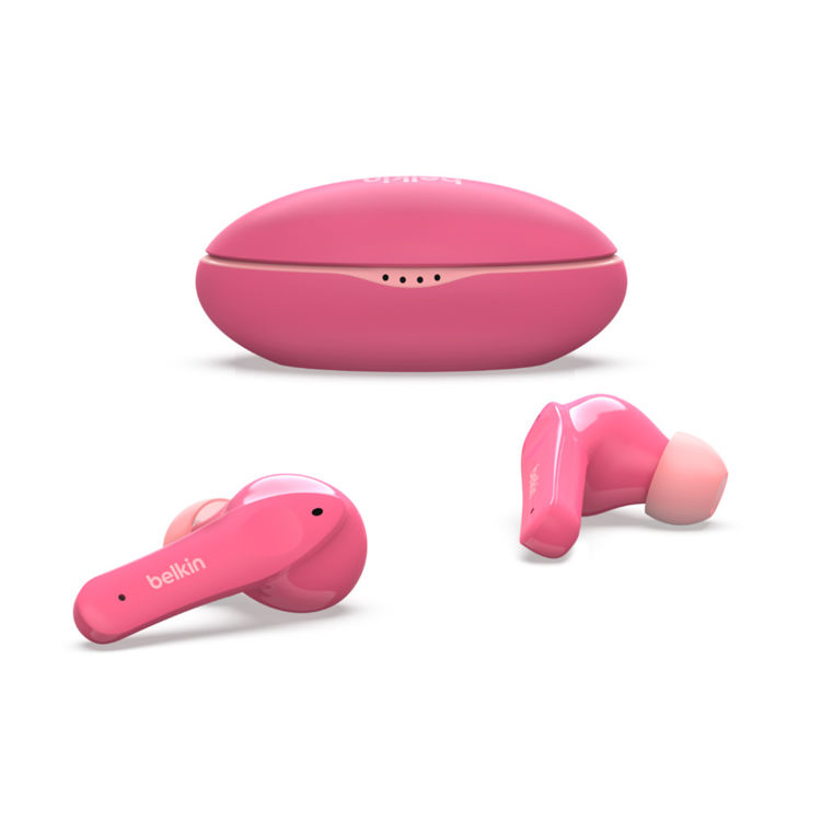 صورة Belkin SoundForm Nano Wireless Earbuds For Kids (Pink)