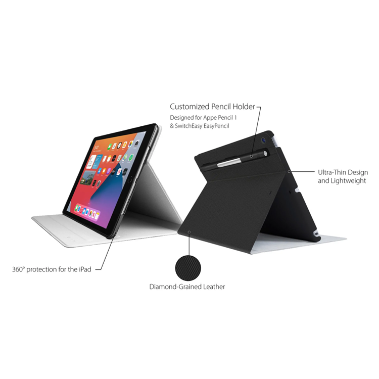 Picture of SwitchEasy CoverBuddy Folio Protective Case  iPad 10.2 (2019/2020) (Black)