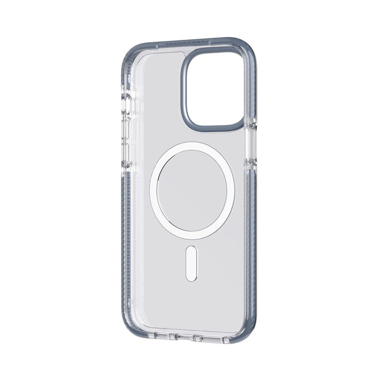 صورة Tech 21 Evo Crystal - Apple iPhone 14 Pro Max Case MagSafe  Compatible - Steel Blue