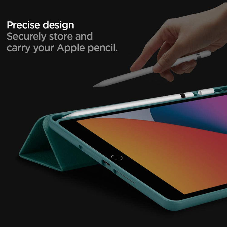 صورة Spigen Urban Fit case for iPad 10.2 2021 2020 2019 Midnight Green