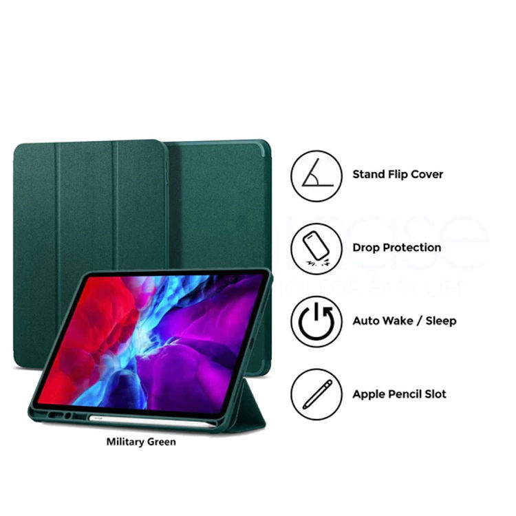 صورة Spigen Urban Fit case for iPad 10.2 2021 2020 2019 Midnight Green