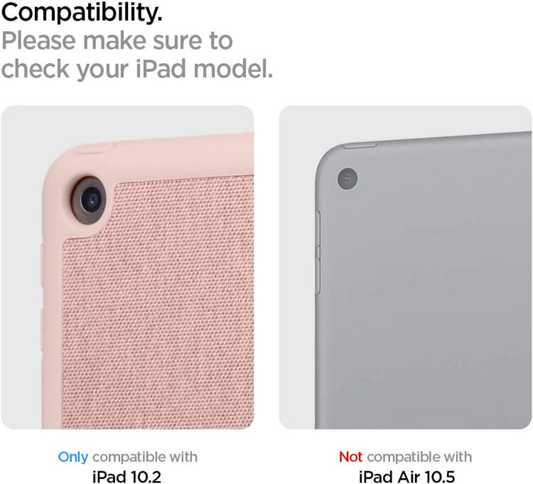 صورة Spigen Urban Fit Case for iPad 10.2 2021 | 2020 | 2019 Rose Gold_ACS01061