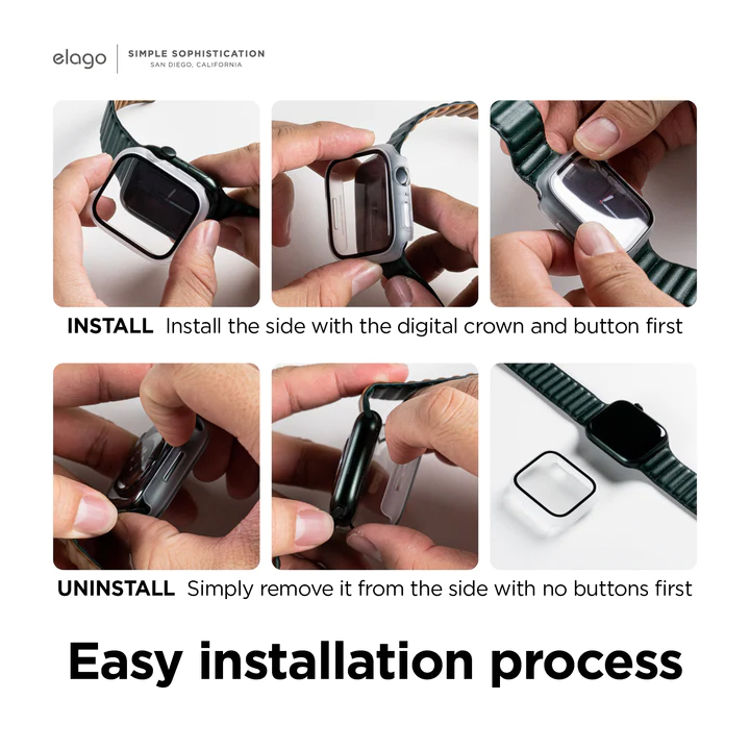 صورة Elago Apple Watch Clear Shield Case 44/45mm Clear	