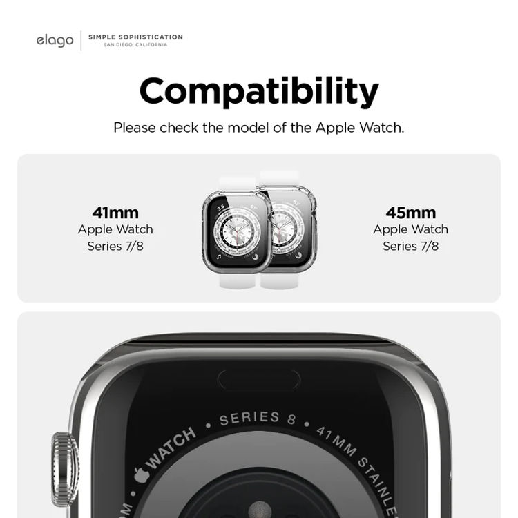 صورة Elago Apple Watch Clear Shield Case 40/41mm Clear		"