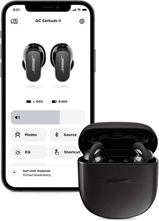 Picture of Bose QuietComfort Earbuds II Noise-Canceling True Wireless In-Ear Headphones (Triple Black)