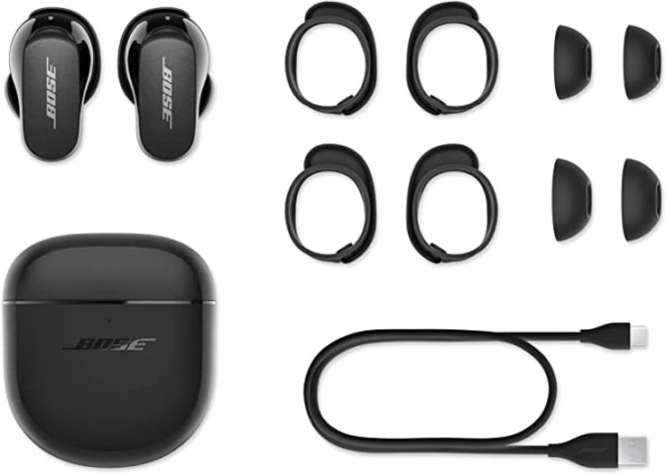 Picture of Bose QuietComfort Earbuds II Noise-Canceling True Wireless In-Ear Headphones (Triple Black)