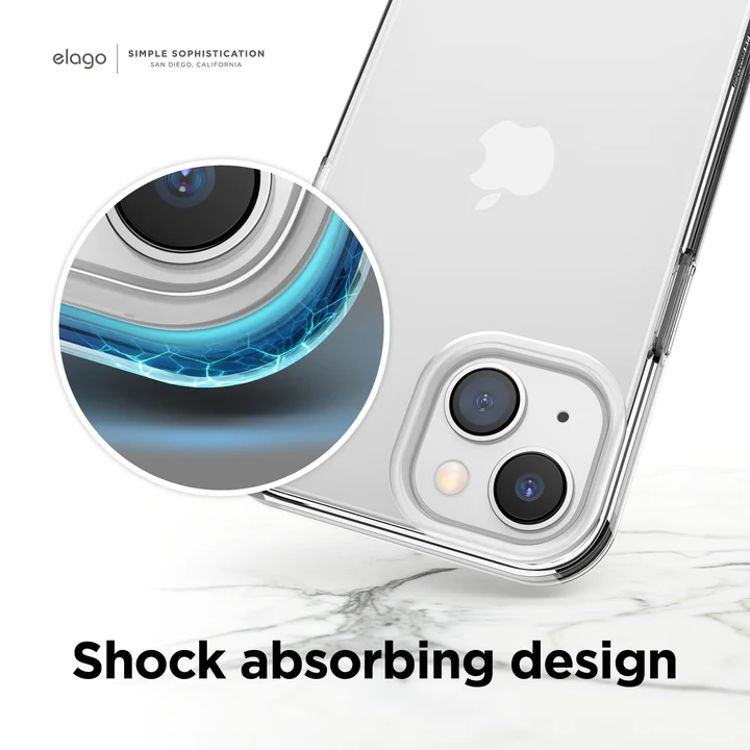 صورة elago Hybrid Clear Case for iPhone 14 (Black)