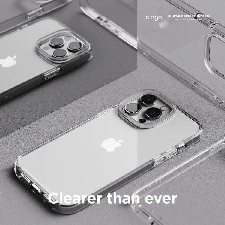 صورة elago Hybrid Clear Case for iPhone 14 (Black)