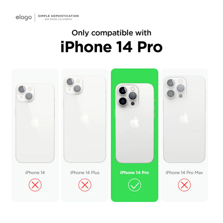 Picture of elago Hybrid Clear Case for iPhone 14 Pro