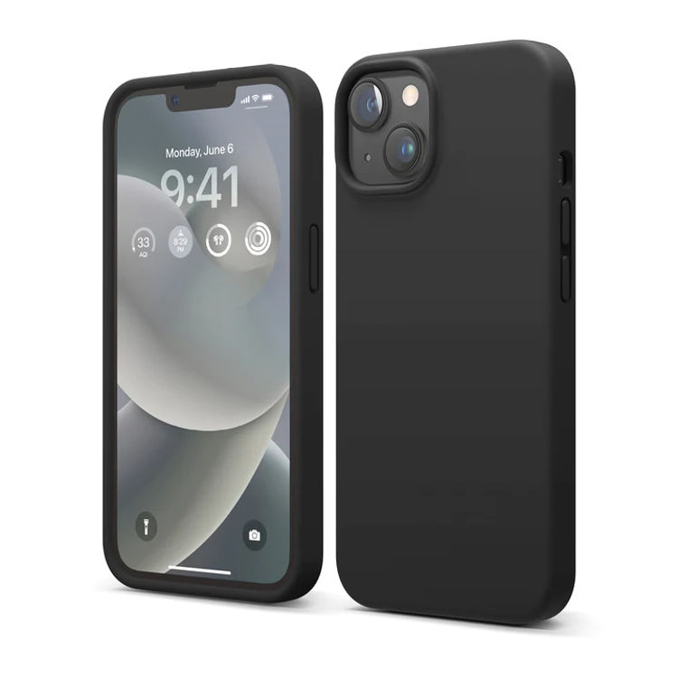 Picture of elago Premium Silicone Case for iPhone 14 (Black)