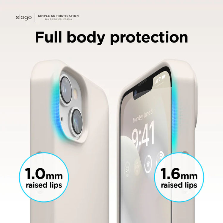 صورة elago Premium Silicone Case for iPhone 14 (Black)