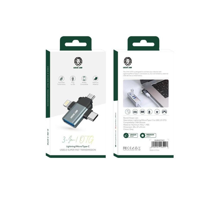صورة Green 3 In 1 Multi-Functional OTG With Super Fast Transmission