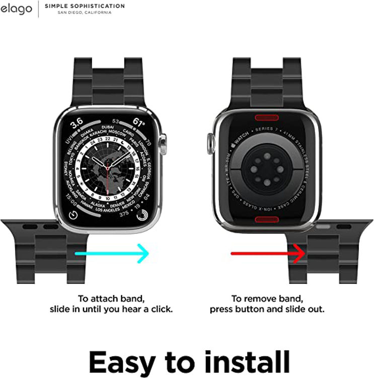 صورة Elago Apple Watch Metal Band - 42mm,44mm,45mm, Black