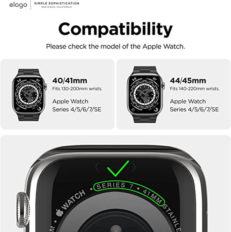 صورة Elago Apple Watch Metal Band - 42mm,44mm,45mm, Black