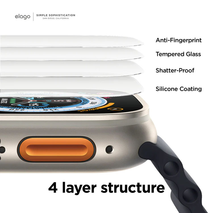 صورة Elago Tempered Glass Screen Protector for Apple Watch Ultra