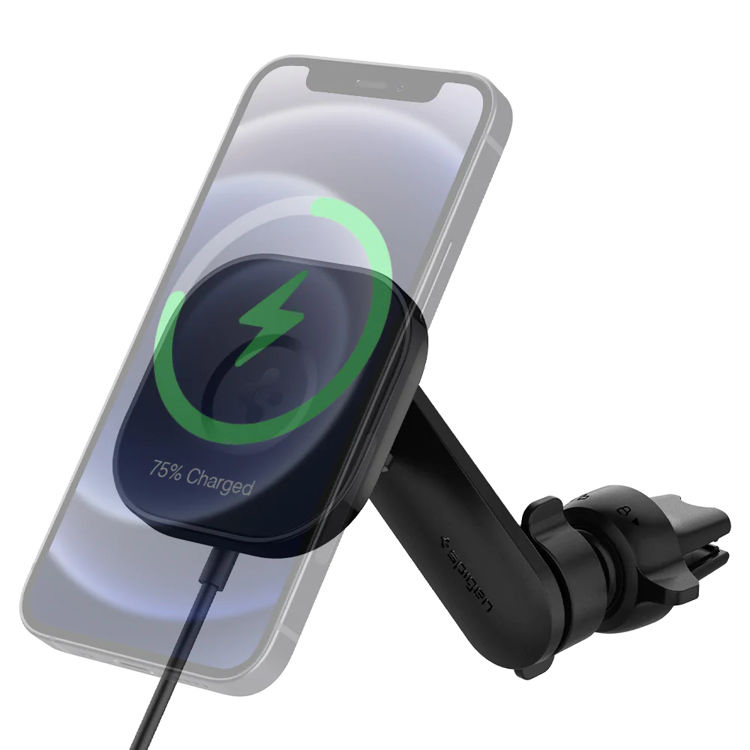 صورة Spigen OneTap Pro Wireless Magnetic Car Charger Air Vent (MagFit)_ACP02615