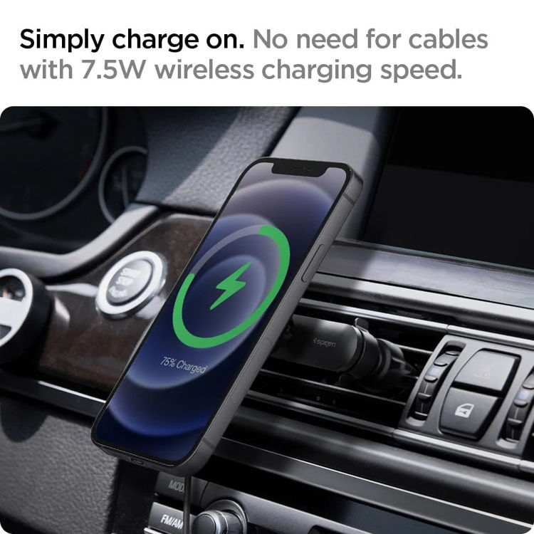 صورة Spigen OneTap Pro Wireless Magnetic Car Charger Air Vent (MagFit)_ACP02615
