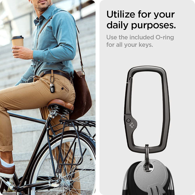 صورة SPIGEN CARABINER RUGGED BLACK [3 PACK