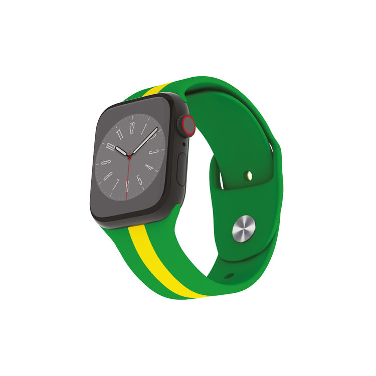 صورة Smart Brazil Flag Edition silicone Strap For Watch Series 42mm,44mm,45mm 
