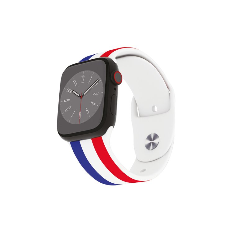 صورة Smart France Flag Edition silicone Strap For Watch Series 42mm,44mm,45mm 