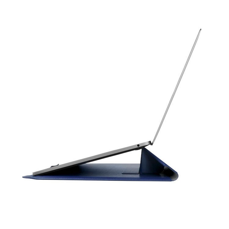 صورة Uniq Oslo Laptop Sleeve with Foldable Stand (Up to 14")- ABYSS BLUE