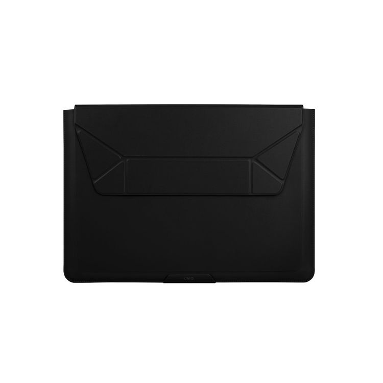 Picture of Uniq Oslo Laptop Sleeve with Foldable Stand (Up to 14")- MIDNIGHT BLACK