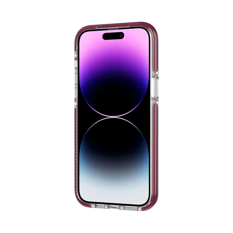 صورة Tech21 Evo Crystal - Apple iPhone 14 Pro Max Case MagSafe Compatible - Burgundy