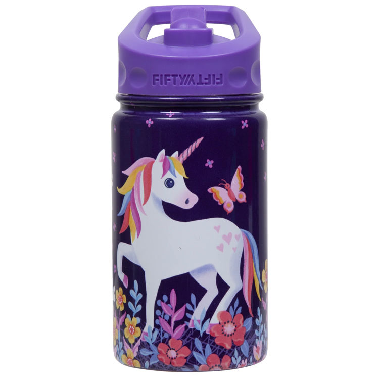 Picture of Fifty Fifty Kids Bottle Straw Lid 350ML (Unicorn)