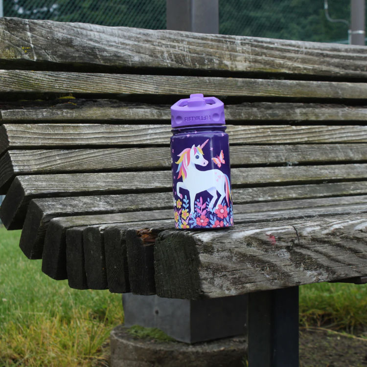 صورة Fifty Fifty Kids Bottle Straw Lid 350ML (Unicorn)