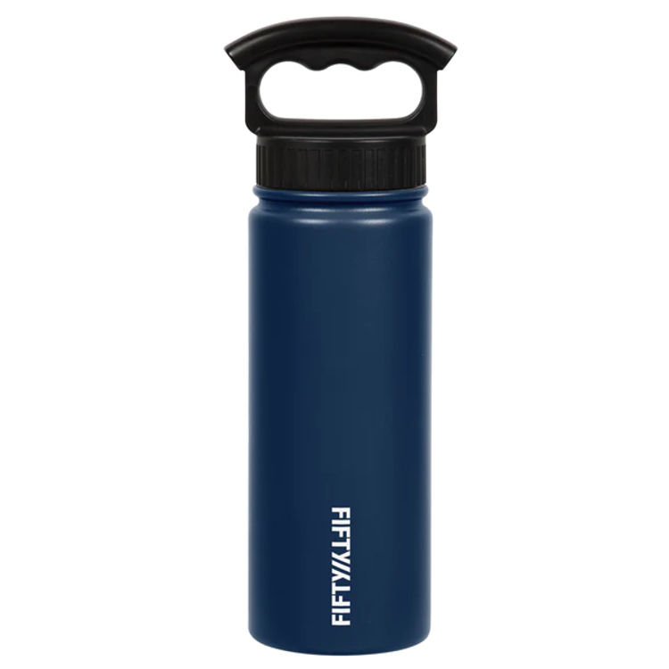 صورة Fifty Fifty BOTTLE WITH WIDE MOUTH 3 FINGER LID 530mL - Navy