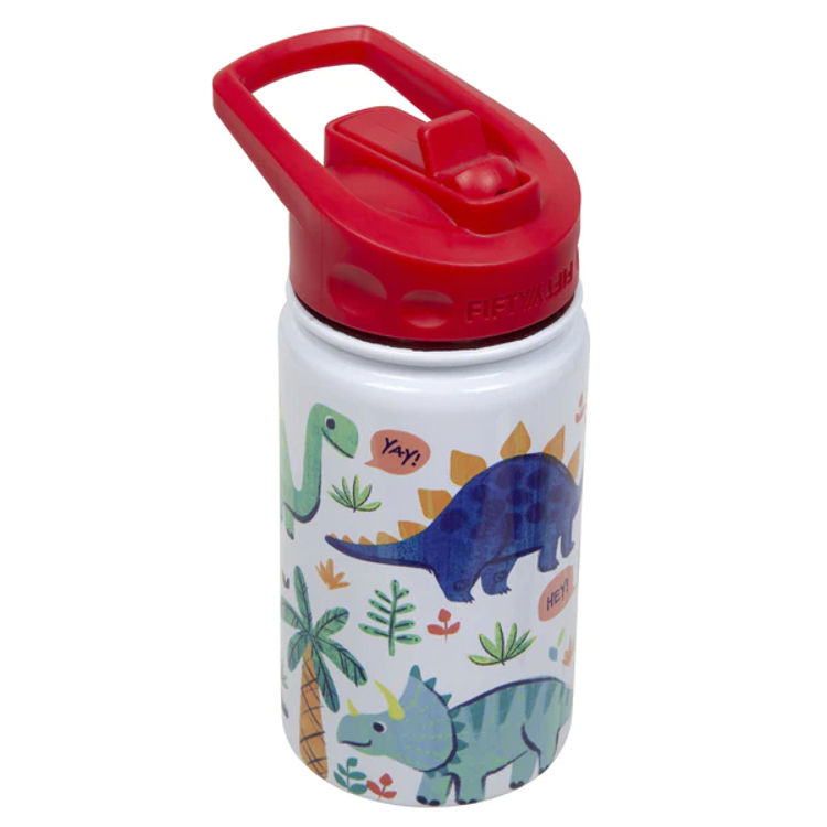 صورة Fifty Fifty Kids Bottle Straw Lid 350ML (Dino)
