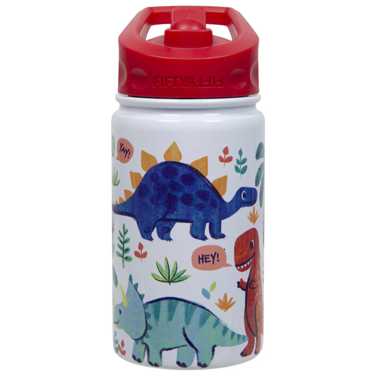 صورة Fifty Fifty Kids Bottle Straw Lid 350ML (Dino)