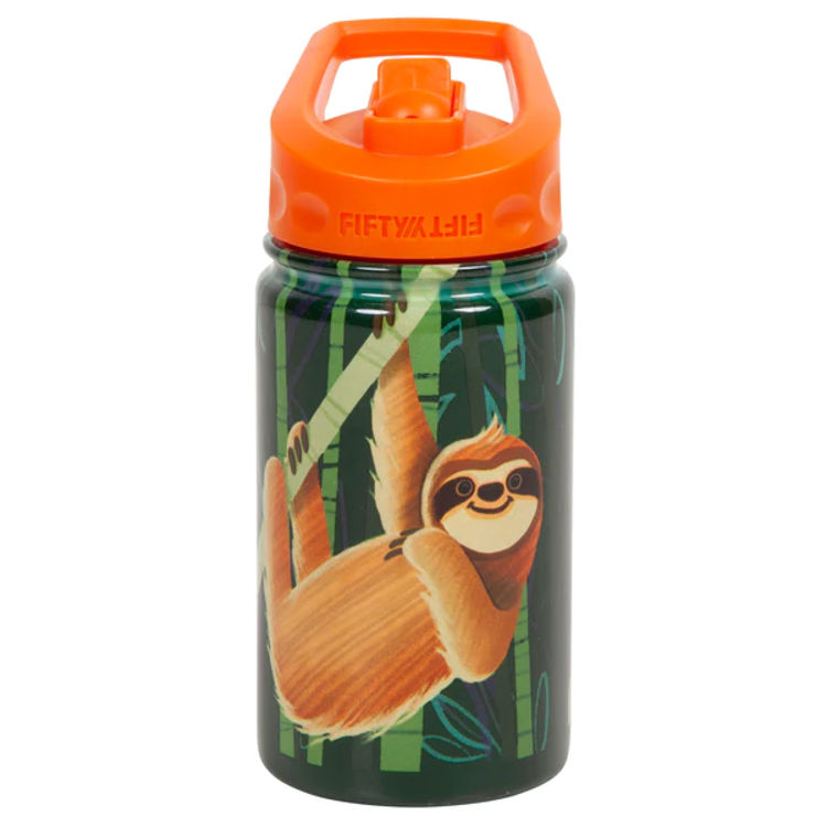 صورة Fifty Fifty KIDS BOTTLE WITH STRAW LID 350ML - SLOTH