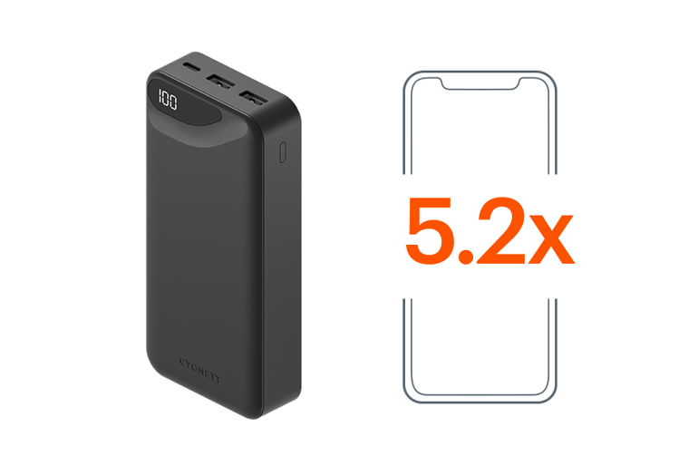 صورة Cygnett ChargeUp Boost 3rd Generation 20,000 mAh Power Bank – Black