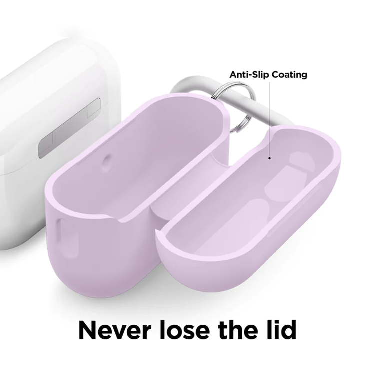 صورة Elago Silicone Hang Case for AirPods Pro 2nd Gen - Lavender