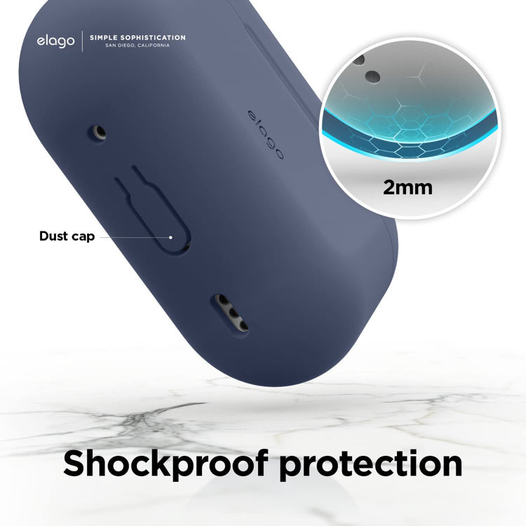 صورة Elago Silicone Hang Case for AirPods Pro 2nd Gen - Jean Indigo