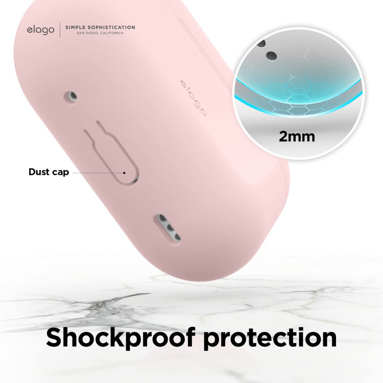 صورة Elago Silicone Hang Case for AirPods Pro 2nd Gen - Lovely Pink