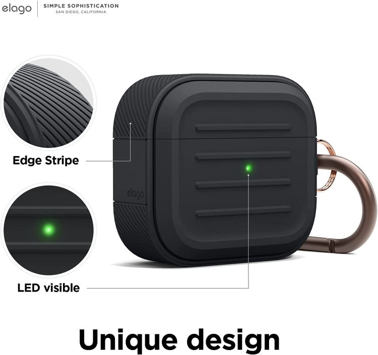 صورة Elago Armor Case for AirPods 3 – Black