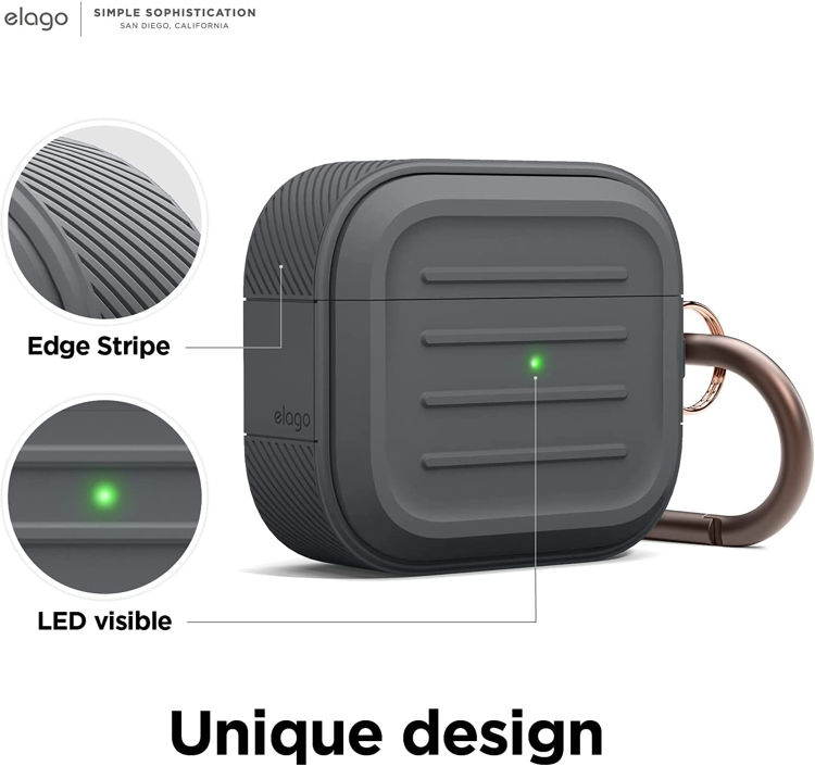 صورة Elago Armor Case for AirPods 3 – Gray