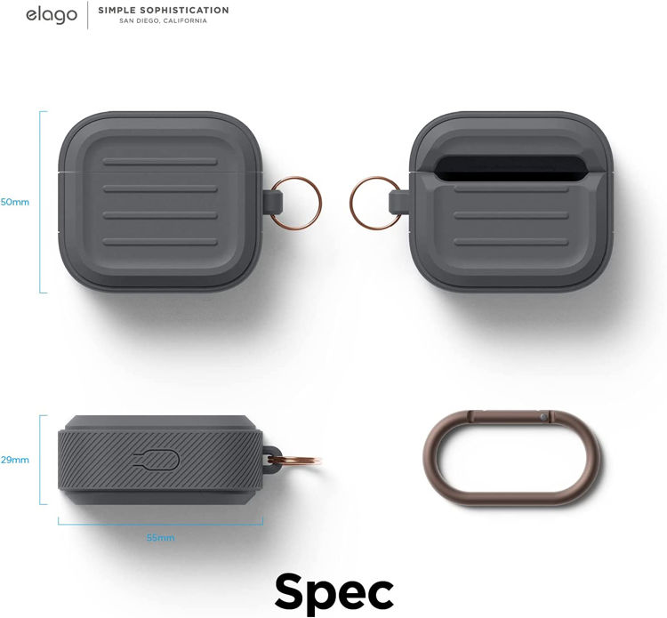 صورة Elago Armor Case for AirPods 3 – Gray