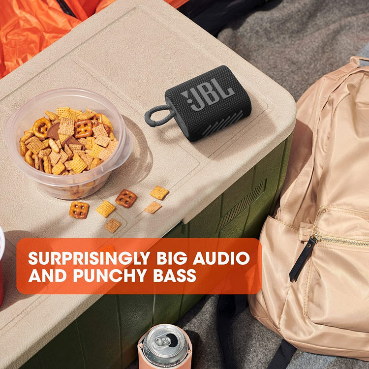 صورة JBL Go 3 Portable Waterproof Speaker - Black