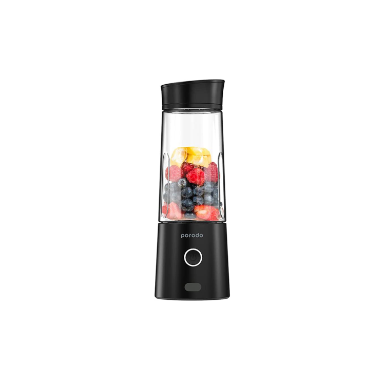 صورة Porodo Lifestyle 6-Blade Portable Juicer 400mL 126W - Black