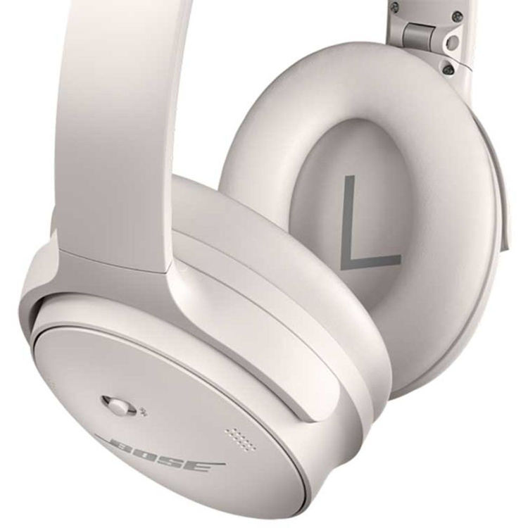 صورة Bose QuietComfort 45 Noise-Canceling Wireless Over-Ear Headphones (White Smoke)