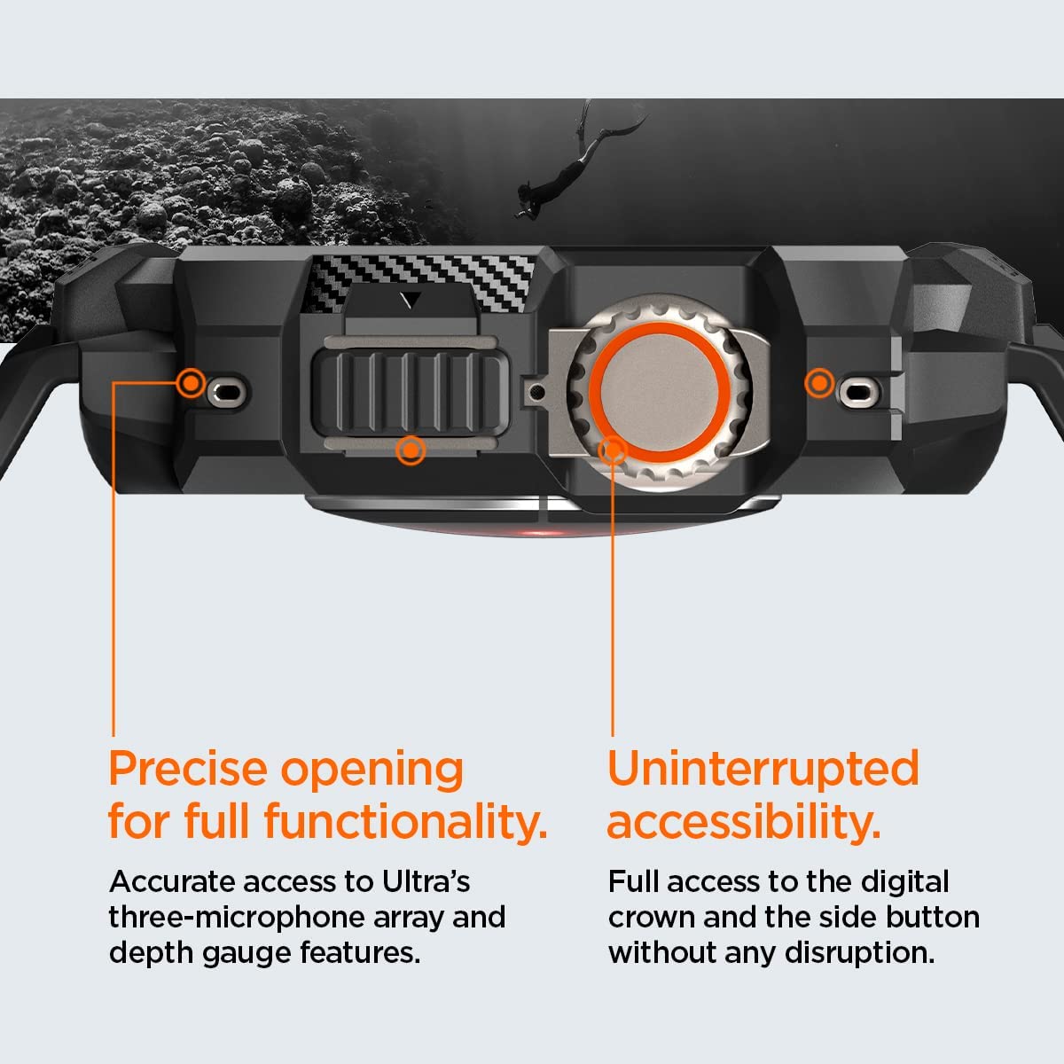 Spigen Apple Watch Ultra (49mm) Case Rugged Armor Pro196