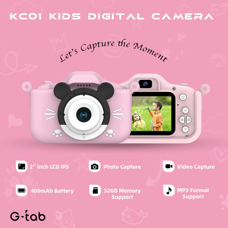 صورة G-TAB KC01 Kids Camera Pink