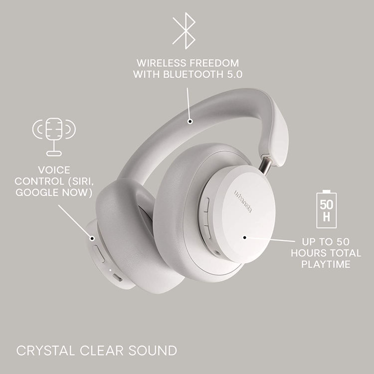 Picture of Urbanista Miami Wireless Bluetooth Noise-Cancelling Headphones - Pearl White