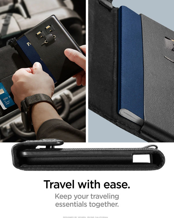صورة SpigenSpigen Card Holder Passport Wallet Travel Documents Organizer 
