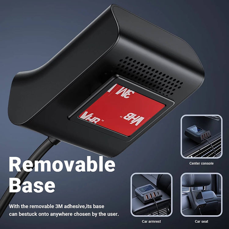 صورة ACEFAST 90W 4-IN-1 Car Charger With LED Digital Display 