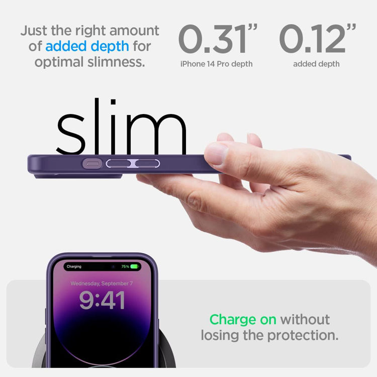 صورة SPIGEN ULTRA HYBRID APPLE IPHONE 14 PRO DEEP PURPLE_ACS05577